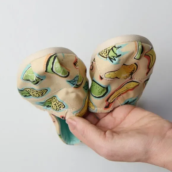 Toms Womens 6.5 Venice Collection Fruit Print Canvas Flats Summer Casual Fun - Picture 6 of 7